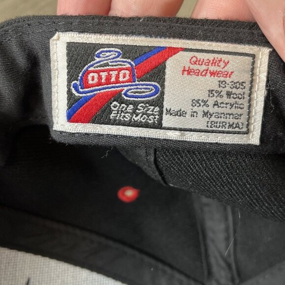 PBR Black/Red Baseball Hat Cap Pro Bull Riding Hook/Loop Adjustable - Picture 10 of 13